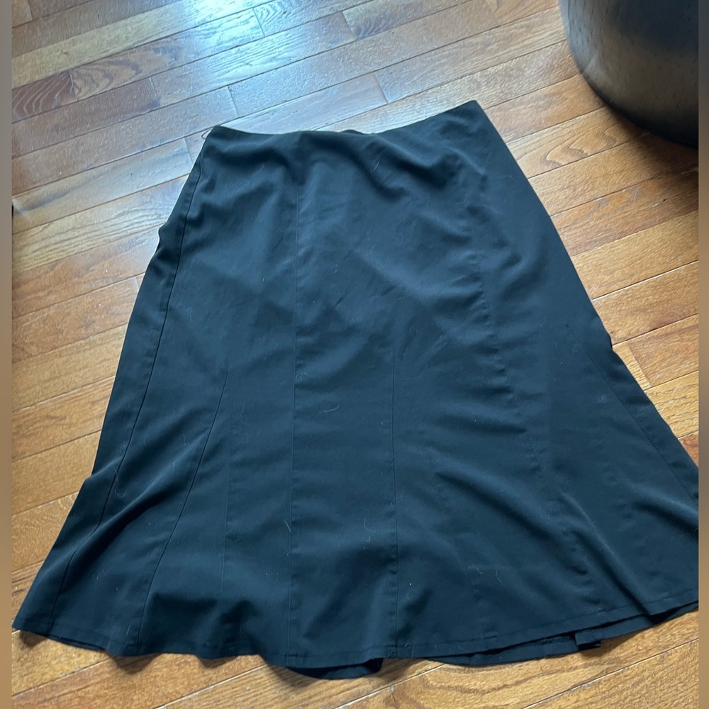 RQT Black Midi A-Line Skirt for Work, Size 1X - Picture 2 of 7
